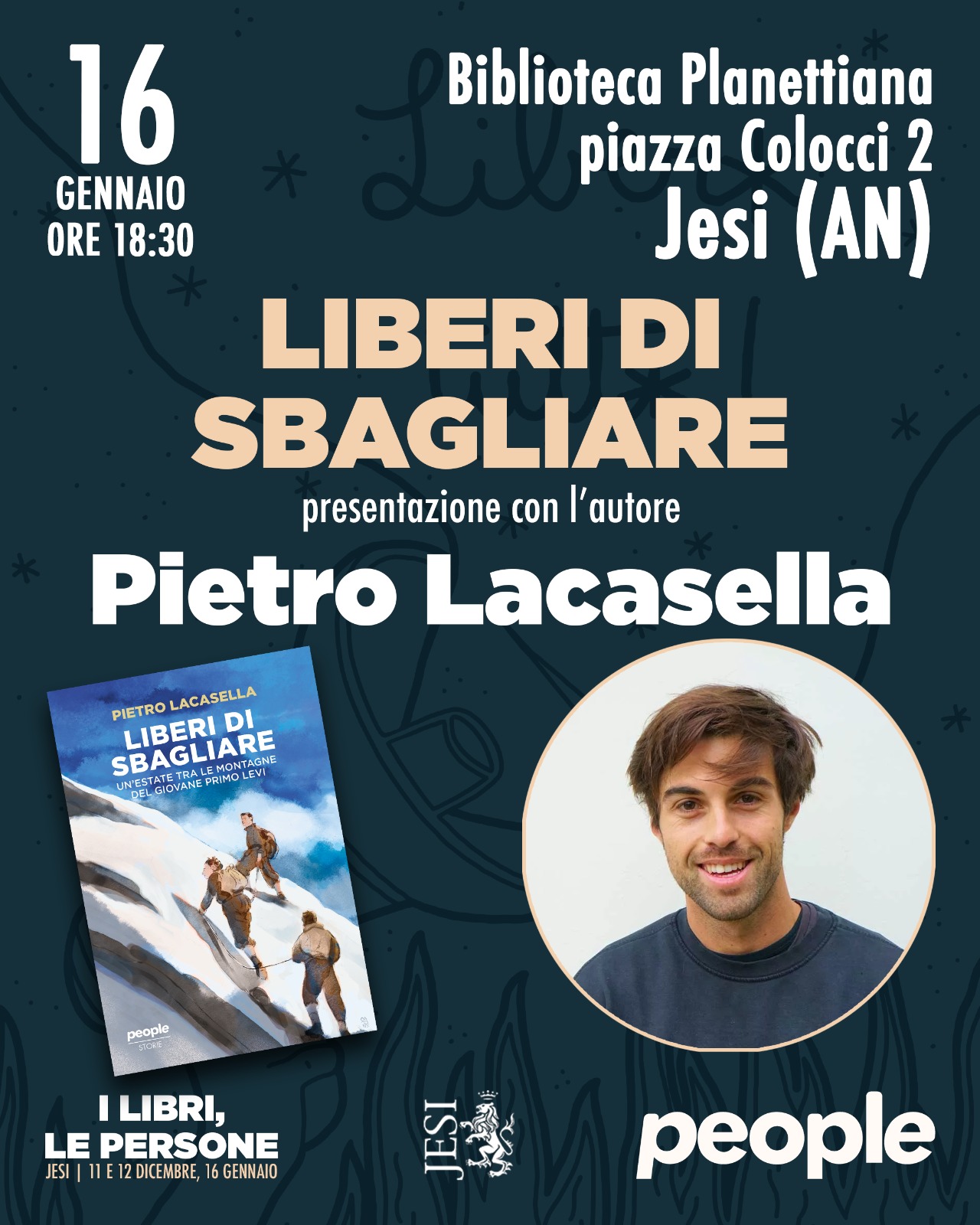 Locandina incontro con Pietro Lacasella
