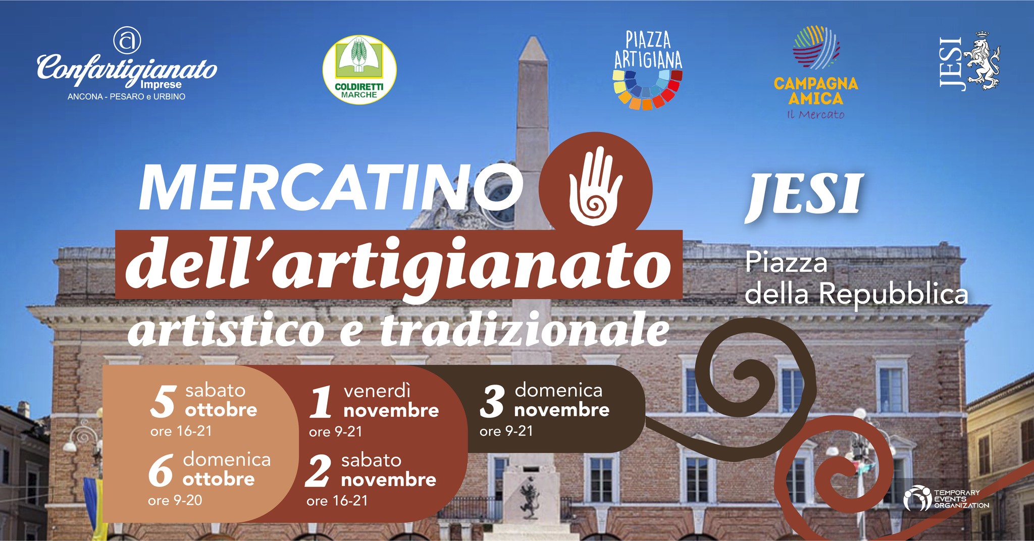 Locandina del mercatino dell'artigianato Locandina del mercatino dell'artigianato