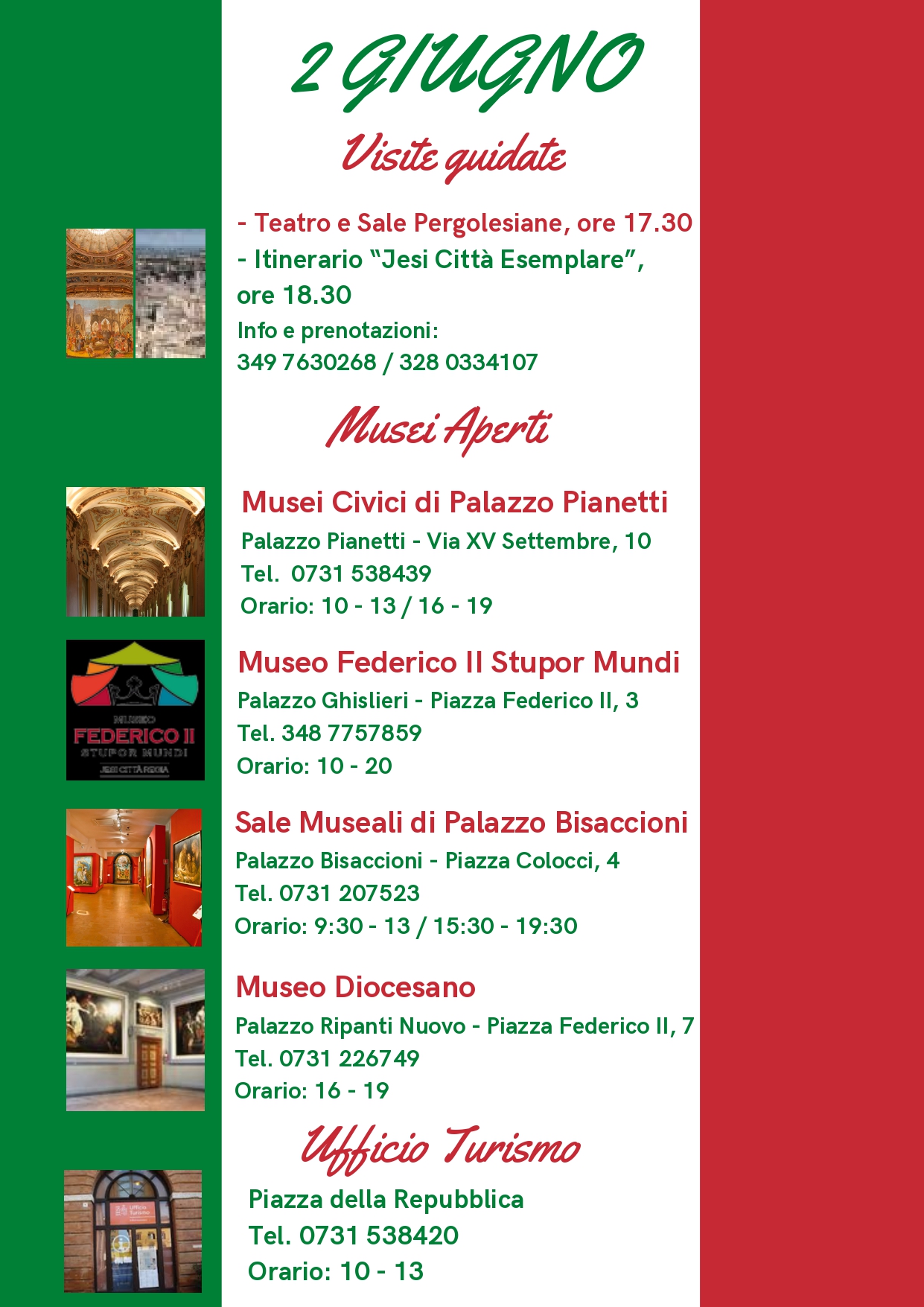 Locandina aperture 2 giugno Locandina aperture 2 giugno